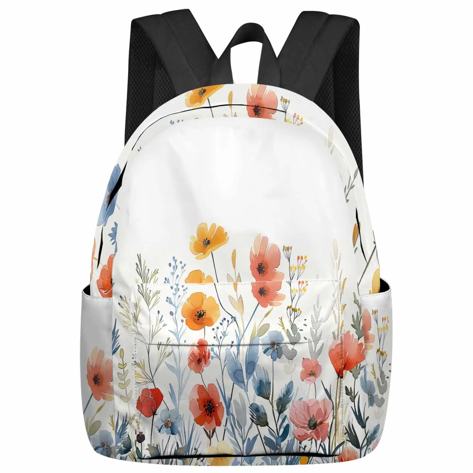 Sac à dos d'interconnexion de plantes et de fleurs pour femmes, sacs d'école pour adolescents, sac d'ordinateur portable pour étudiants, sac de voyage décontracté