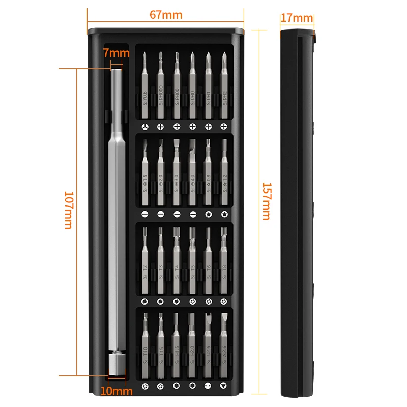 25 In 1 Screwdriver Set With Precision Magnetic Multifunctional Household For Smart Home PC Phone Disassembly And Repair Toolbox