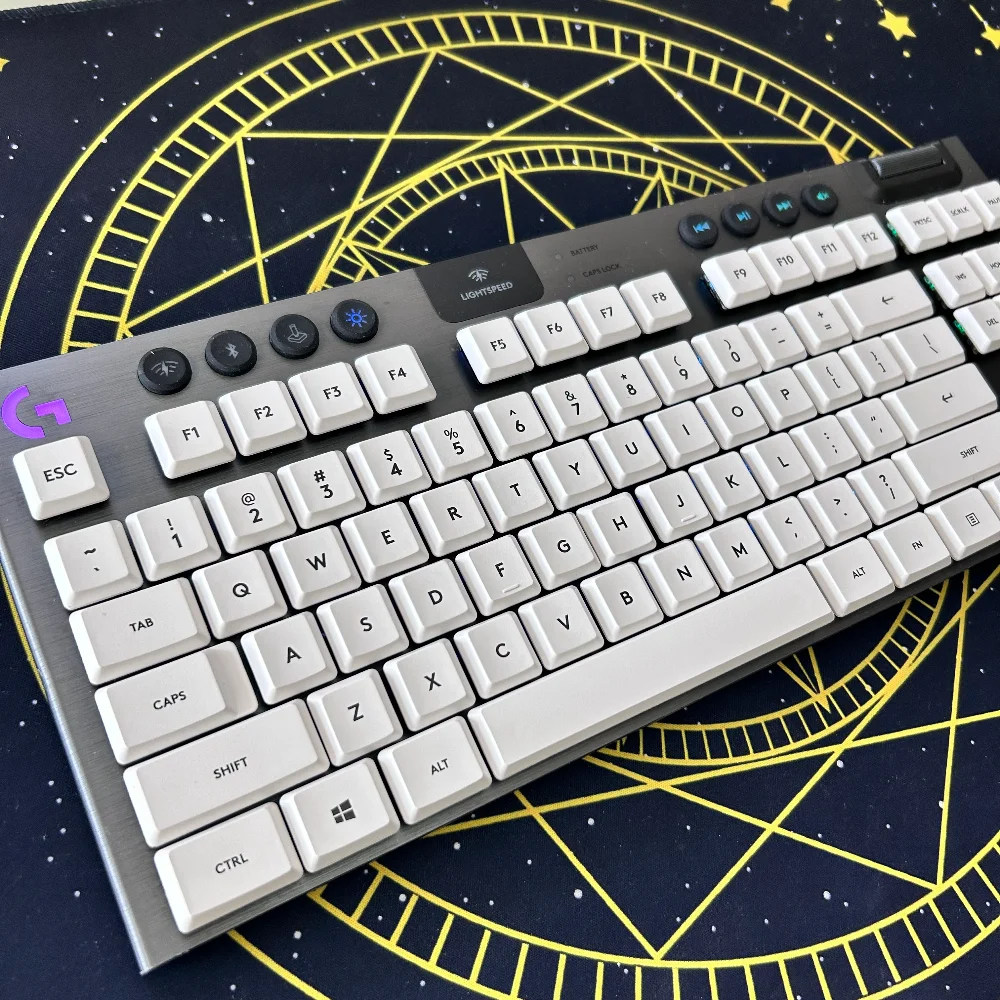

DIY PBT Keycaps for Logitech G915/G913 - 109 Keys US Layout, Compatible with G815,G915 TKL RGB Mechanical Keyboard