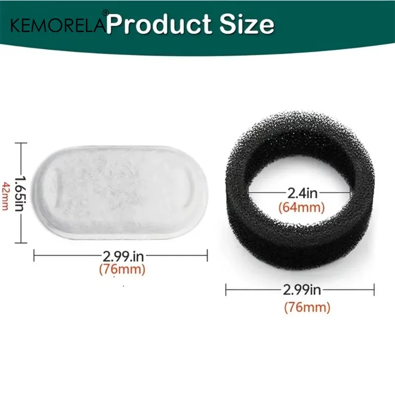 8/12/16/24pcs Cat Water Fountain Filters for 108Oz/3.2L Adjustable Water Flow Pet Water Fountain Cat Fountain Accessories gallery 5