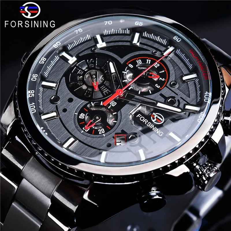 

Free Shipping OUTLETSHot Sale of New Products forsining Waterproof Multifunctional Mechanical Watch Men's Fashion Automatic Mech