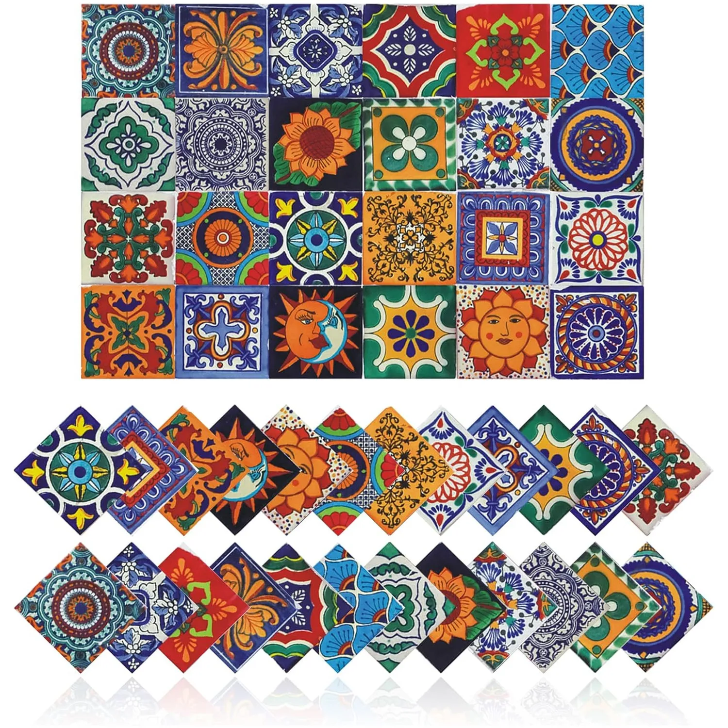 

Наклейки на плитку, декор для стен, ванная комната, кухня, настенное предложение, водонепроницаемое украшение из ПВХ, 2D наклейка с ретро-дизайном в мозаичном стиле