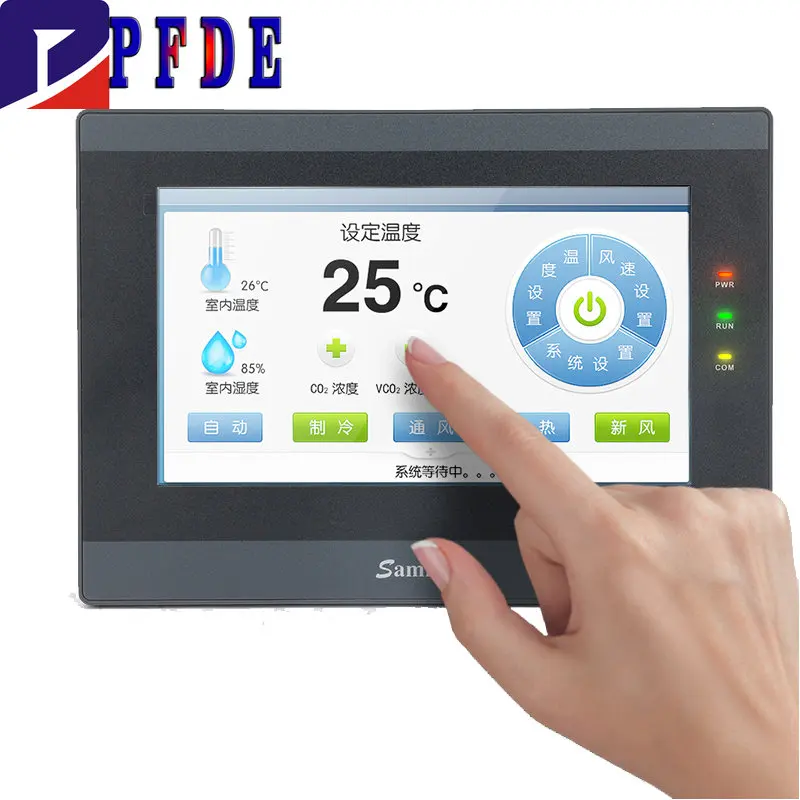 

100% New Samkoon HMI SK-043QT DC 24V 4.3 Inch Touch Screen Resolution 480*272 Industrial Controllers