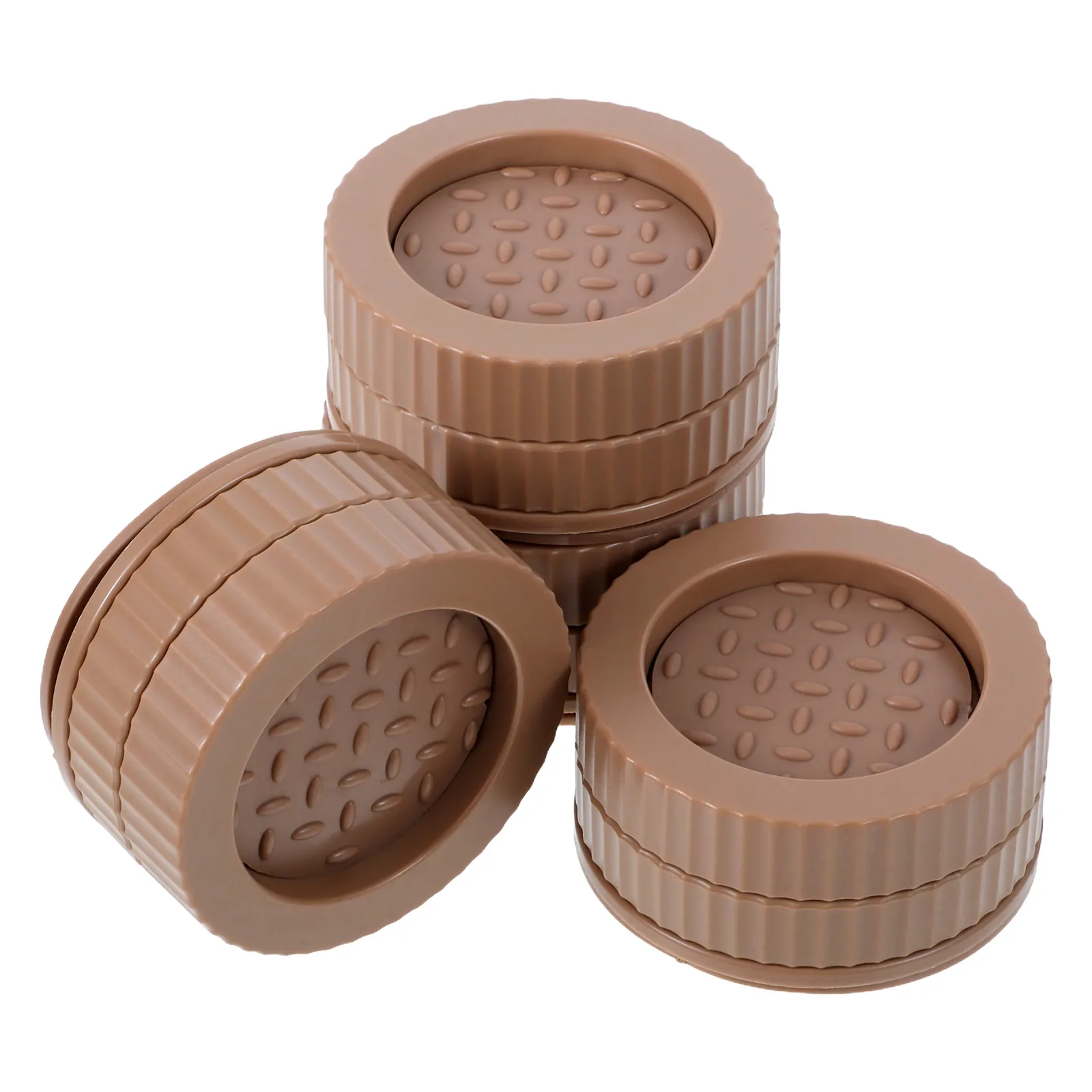

4pcs Furniture Risers Round Non-Slip Pads For Table Chair Bed Legs Floor Protection Hardwood Floors Desk Coffee Table Leg
