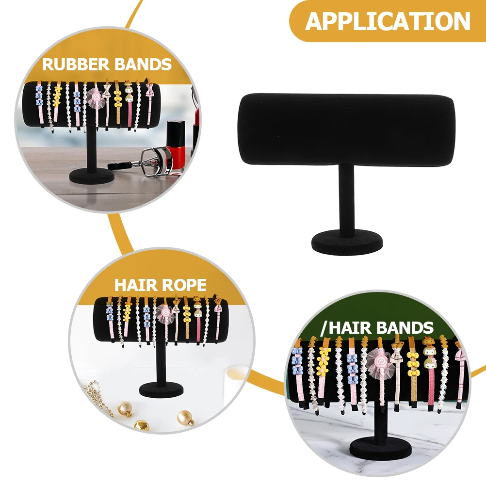 Headband Display Stand Hairband Travel Holder Organizer T-Bar High-quality Flannelette Booth  Holder Bracket  Organizer New