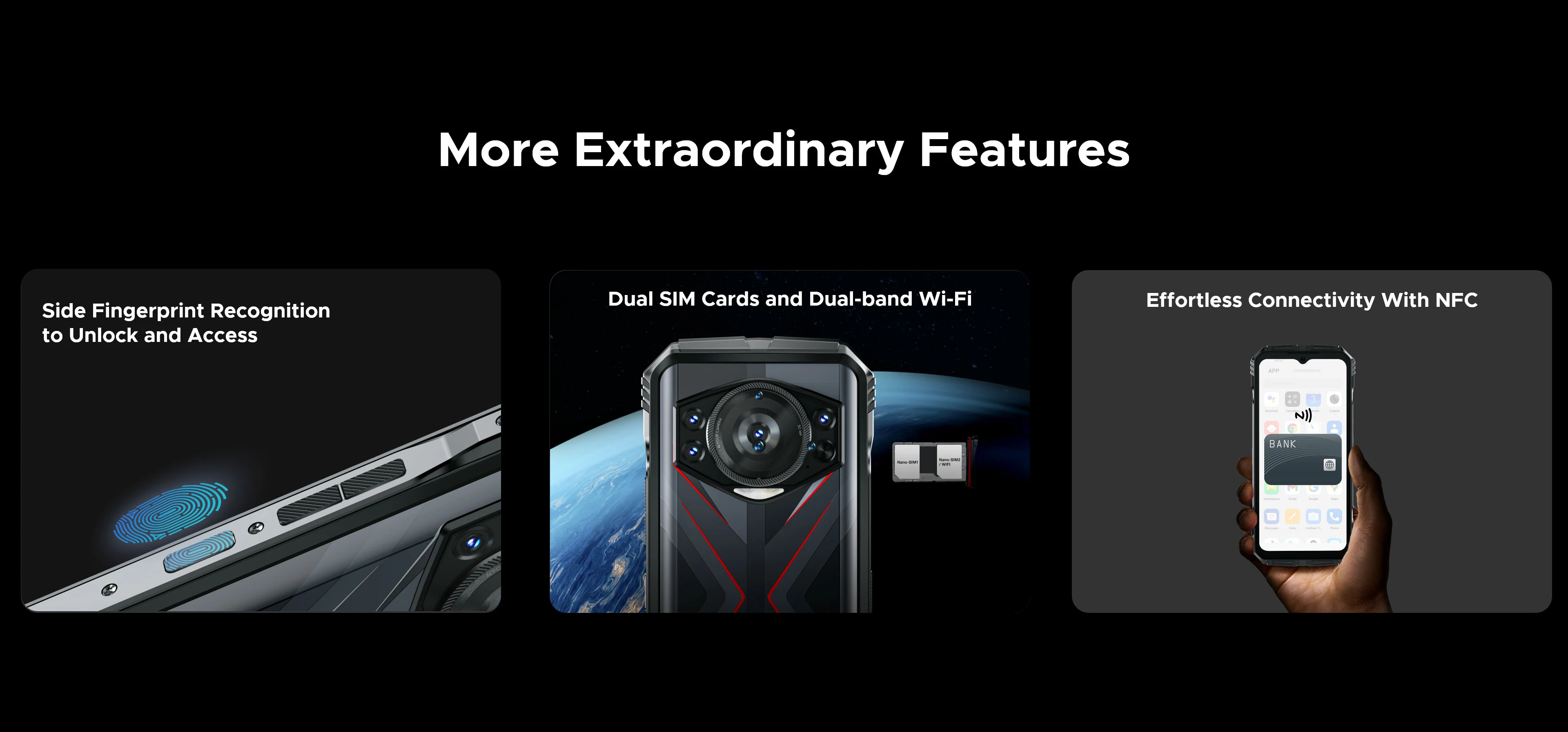 DOOGEE S118 Rugged Phone 6.58" FHD+ Screen Helio G99 Telephon Portable 8GB+512GB 10800mAh 50MP Triple Smartphone Android 14 NFC