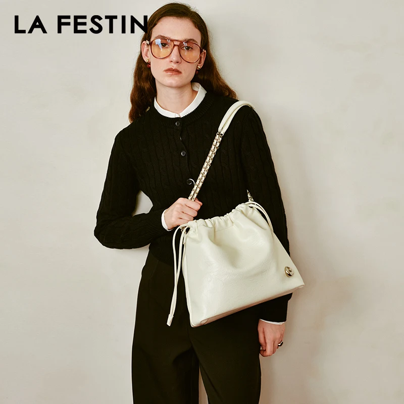 LA FESTIN Bags for women trend 2024 Designer luxury bag Shoulder Bag Large capacity Ladies Leather Bag Crossbody Bag Female Bags