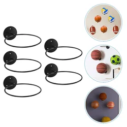 5 Pcs Bracket Basketball Storage Girl Man Soccer Rugby Display Stand 2350X1850X650CM Iron Wall Mount Mounted Holder