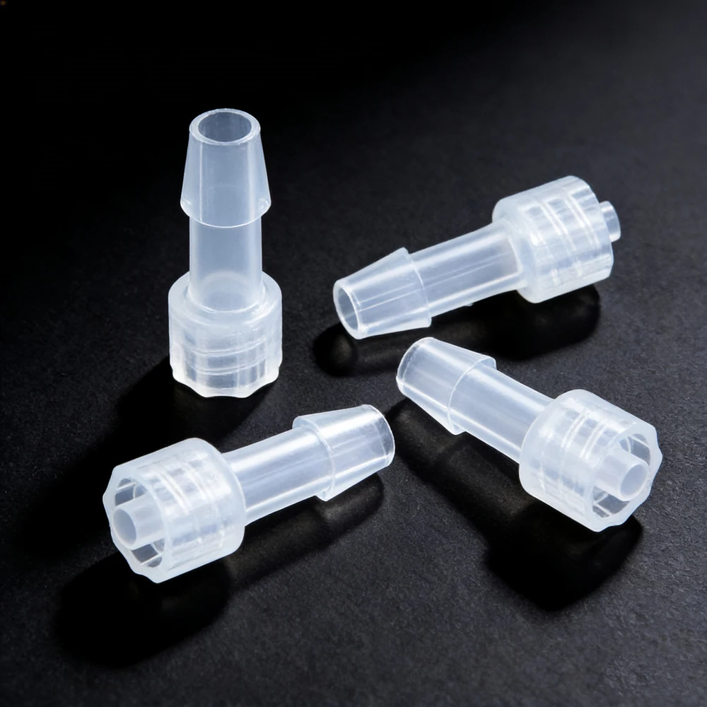 10PCS 1/16'' Male Luer Barbed Plastic Connector