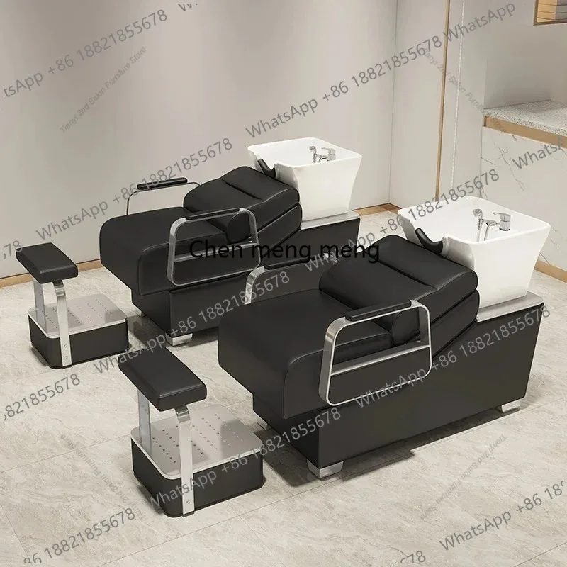 Modern Simple Position Shampoo Chair Nordic Massage Shower BarberShop Shampoo Bed Ergonomics Salon Furniture Sillon Barbero