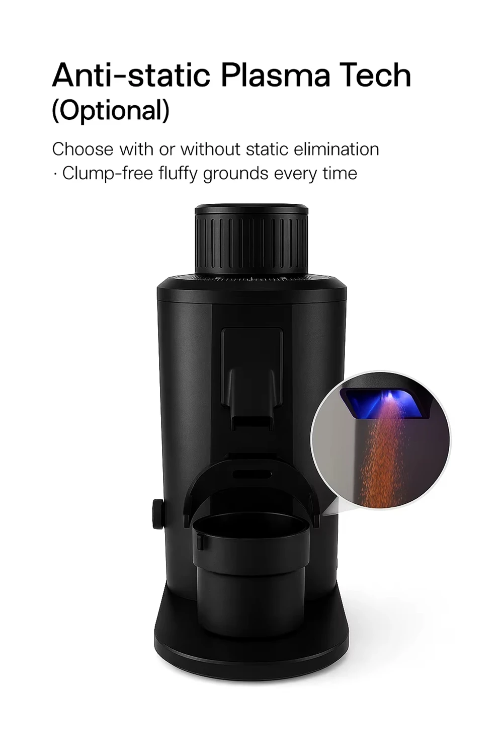 

Coffee G180F Single-dose Coffee Grinder 80mm Flat Burrs 550W Brushless Motor Plasma Anti-Static Adjustable Speed Coffee Miller