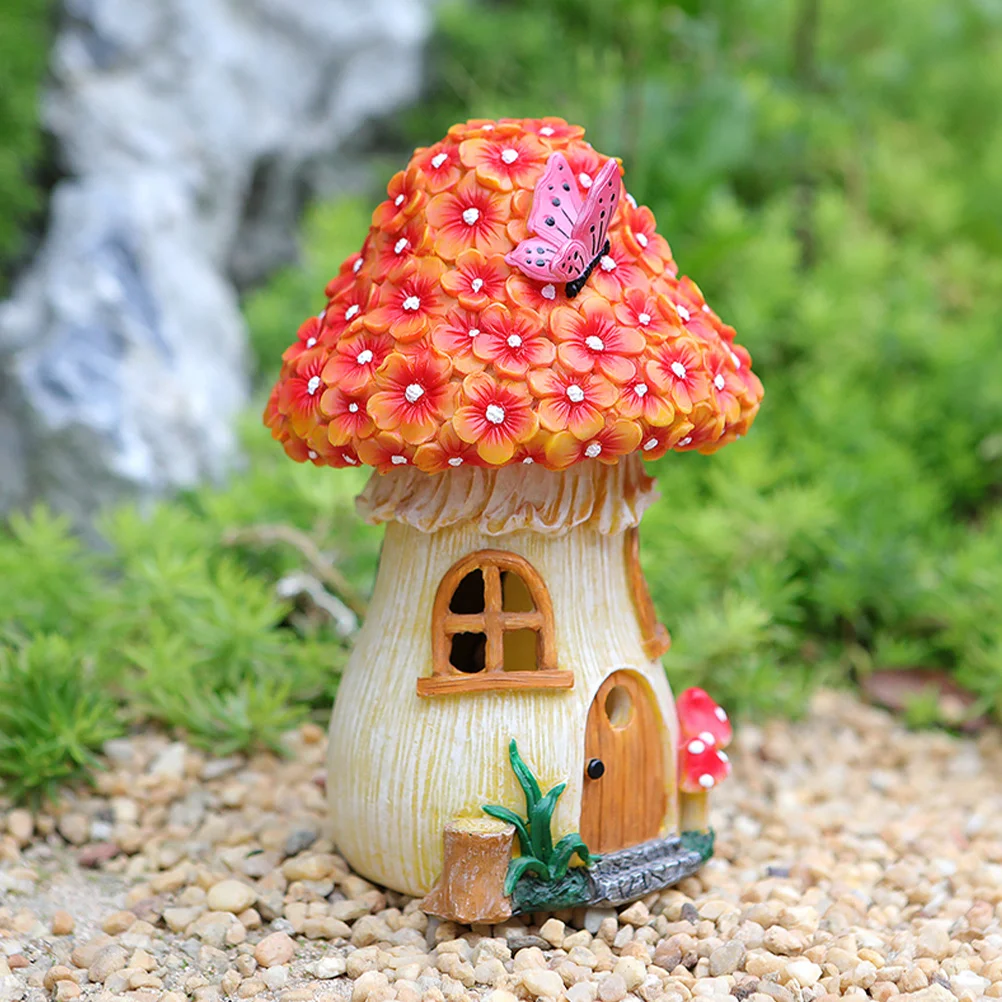 

Mushrooms Solar Garden Landscape Lamp Night Light Fairy Figurine Decorative