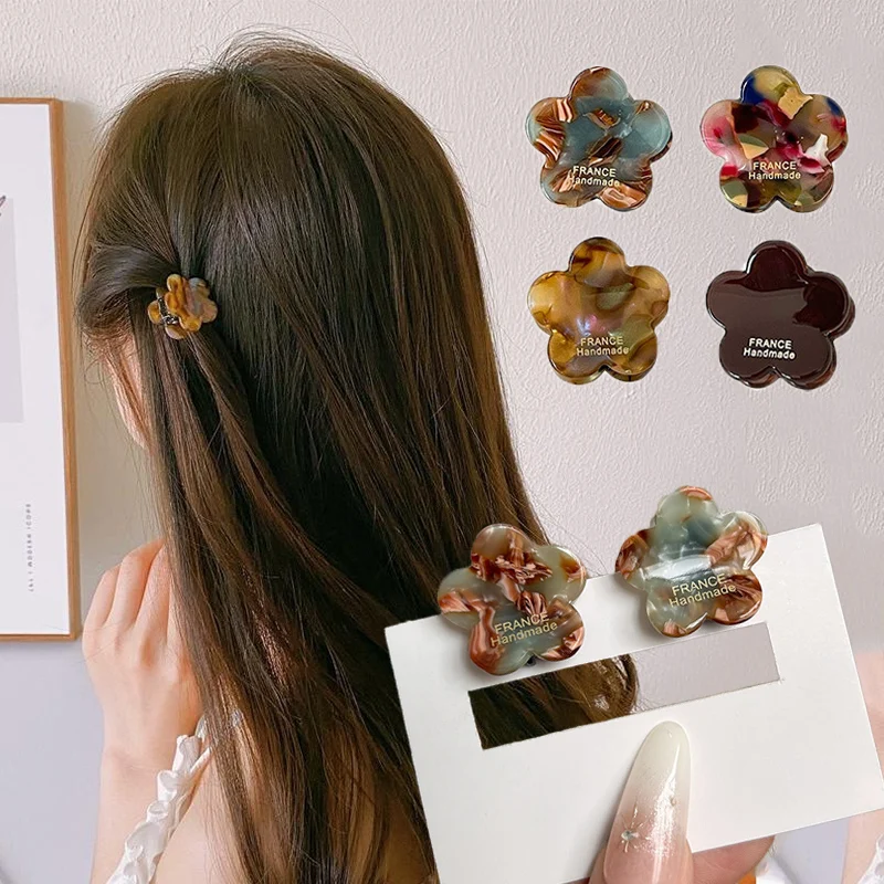 

2Pcs Acetate Shark Hair Clip for Women Hair Claw Thick Ponytail Barrettes Hair Accessories