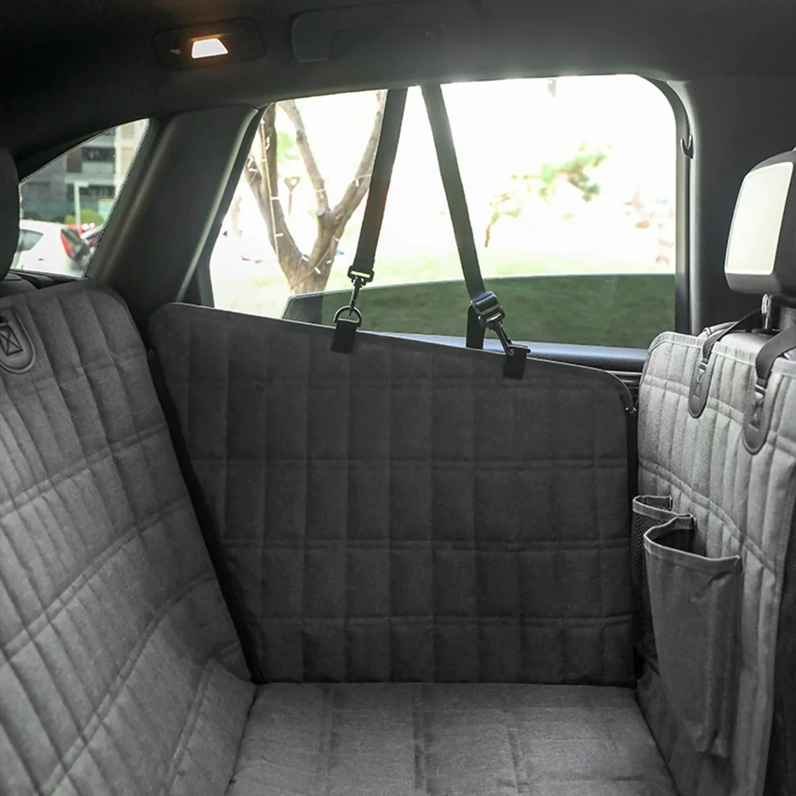 Dog Car Back Seat Cover,Waterproof Oxford Cloth,Breathable Mesh Design Pet Car Cover for Dogs Cats.