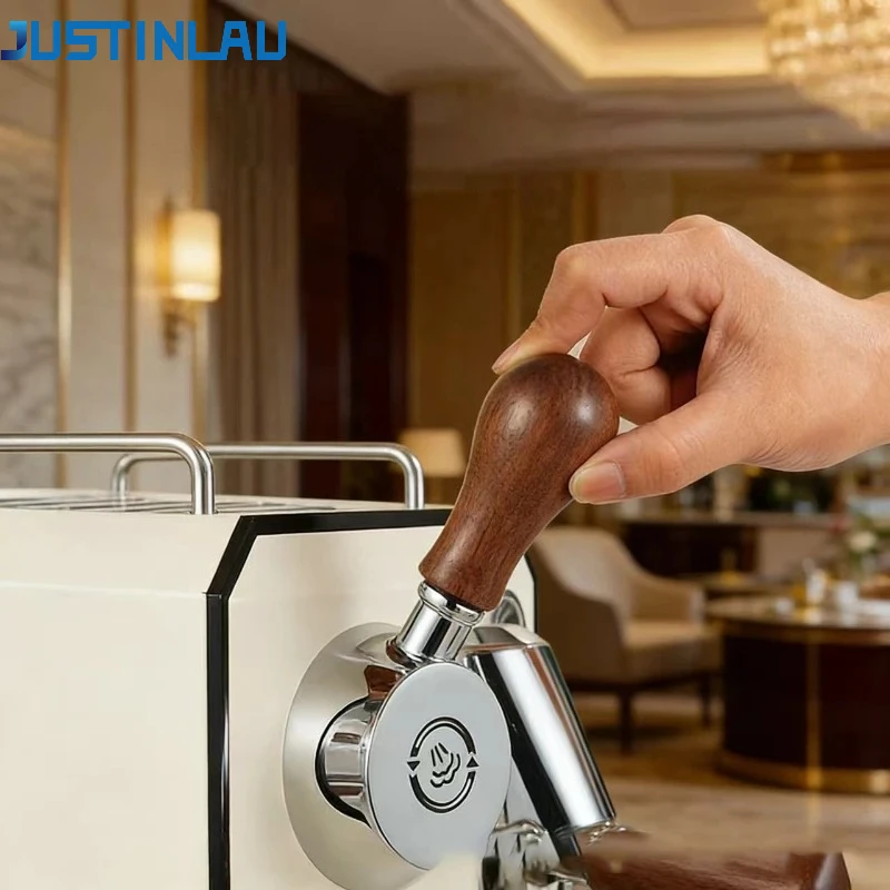 JUSTINLAU for Gemilai 3006/3145 Coffee Machine Walnut Wood Group Head Anti-scald Ring Steam Rod Heat Insulating Sleeve Parts