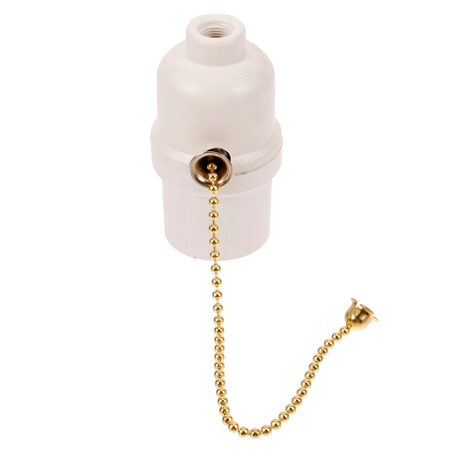 

Pull Chain Lampholder Replacement Lamp Socket Pull Lamp Base Durable Light Bulb Holder Ceiling Wall Socket Easy Install Garage
