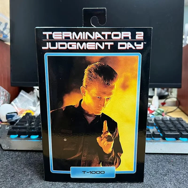 Original In stock  NECA Terminator 2 T1000 Liquid Metal Man 7 inches Action Figure Model Toy Gifts