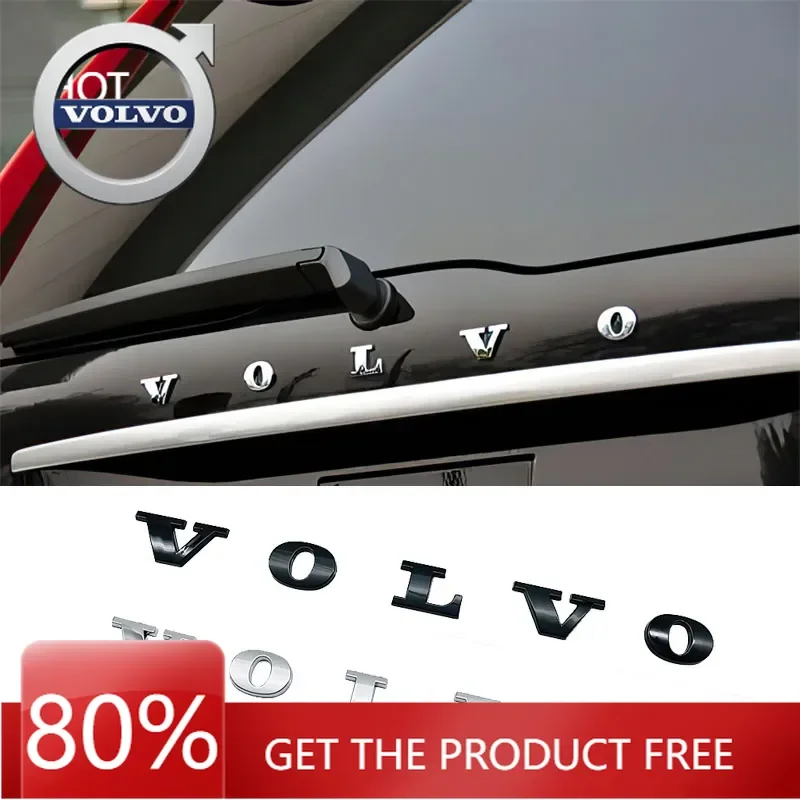 

Эмблемы 2026 Новые для Volvo Volvo автомобильный буквенный значок авто багажник металлические наклейки для Volvo Xc60 Xc90 V40 V60 S60 V50 V90 S80 C40 XC40