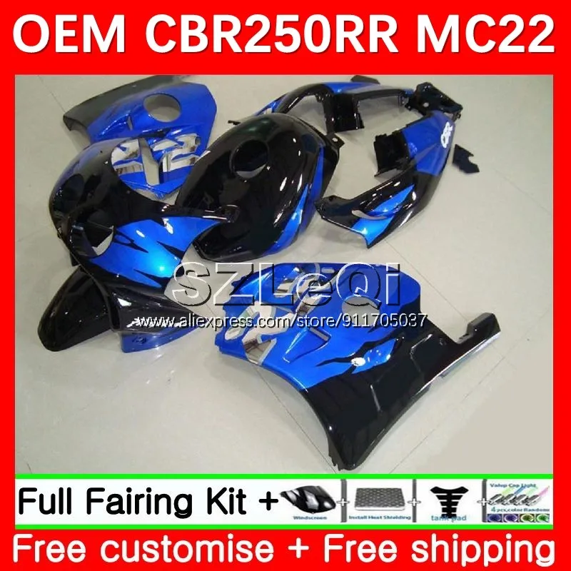 Injection For HONDA CBR250 CBR Glossy blue 250 RR CC 250RR 27No.19 CBR250RR 90 91 92 93 94 MC22 1995 1996 1997 1998 1999 Fairing