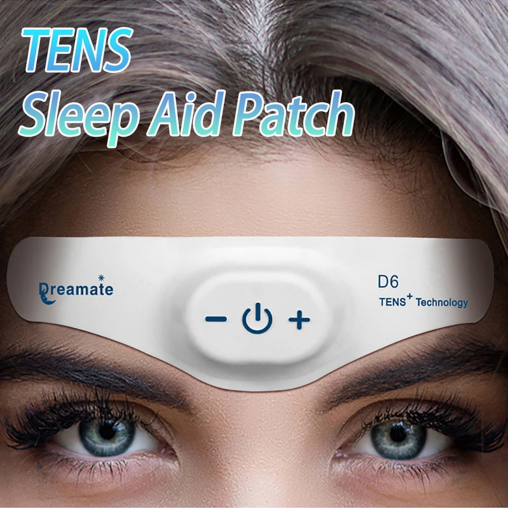 TENS Sleeping Aid Device Microcurrent Head Massager Migraine Relief Insomnia Help Sleep Anxiety Therapy Relaxed Pressure Relief