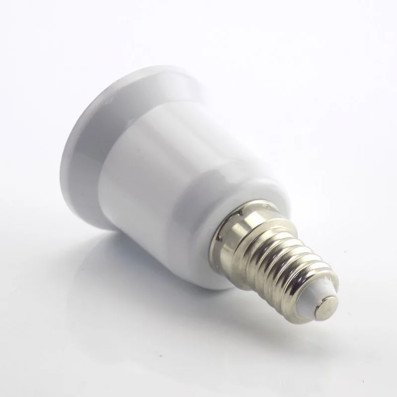 1PCS E14 To E27 Lamp Holder Converter 220V Fireproof Socket Base Converters Light Bulb Adapter Conversion Lighting Accessories