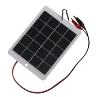10W 5V Polycrystalline Solar Panel With Clip For Roads Landscape Lighting Parks Gardens 3.7-5V Battery Charging Solar Panel