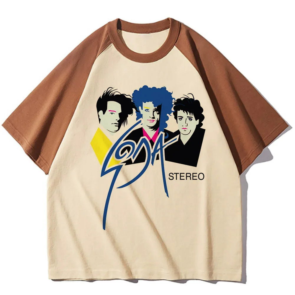 Soda Stereo top women Y2K athleisure modern style tshirt girl graphic anime designer clothes