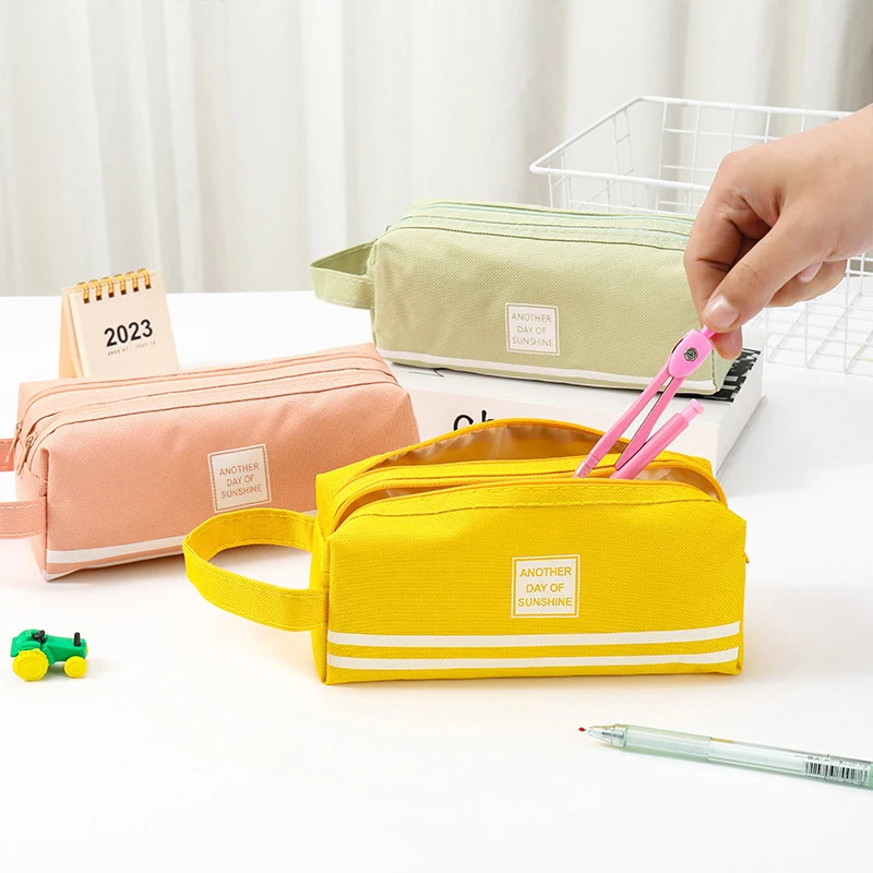 1PCS Super Large Capacity Pencil Case School Pen Case Supplies Pencils Pouch Stationery Back To School Presented