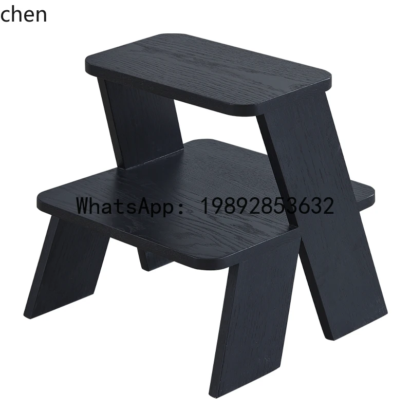 ladder stool chair solid wood home shoe change multi-functional small bench home decoration accessories
