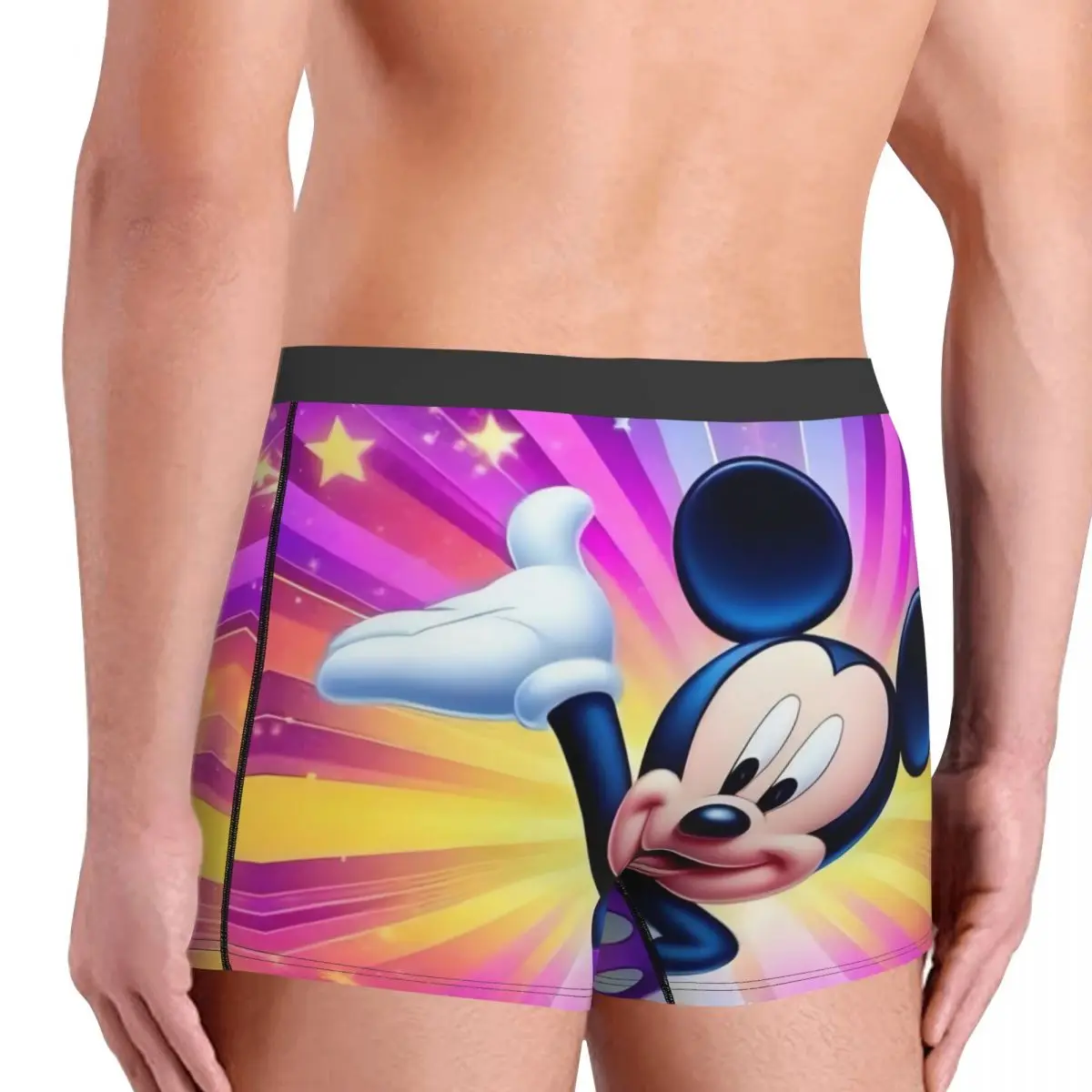 مخصص ميكي ماوس سراويل بوكسر أوم ثلاثية الأبعاد طباعة موضة الكرتون لطيف طباعة الرسوم المتحركة سراويل داخلية ملخصات تمتد السروال