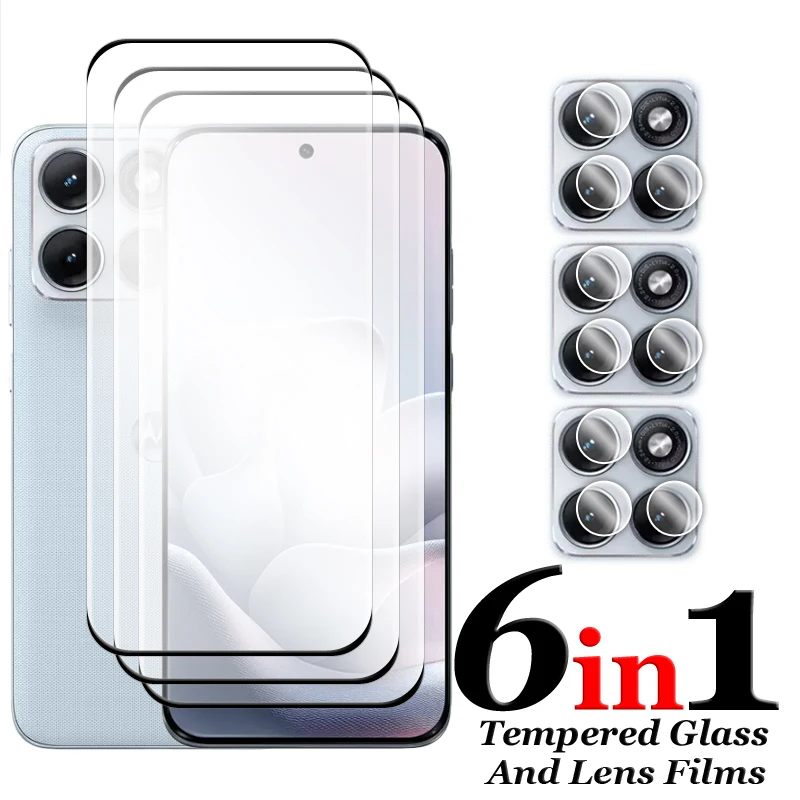 

Защитное стекло для Motorola Edge 70 Fusion, закаленное стекло для Motorola Edge 70 Fusion+ с полным покрытием, 3D изогнутая защита экрана.