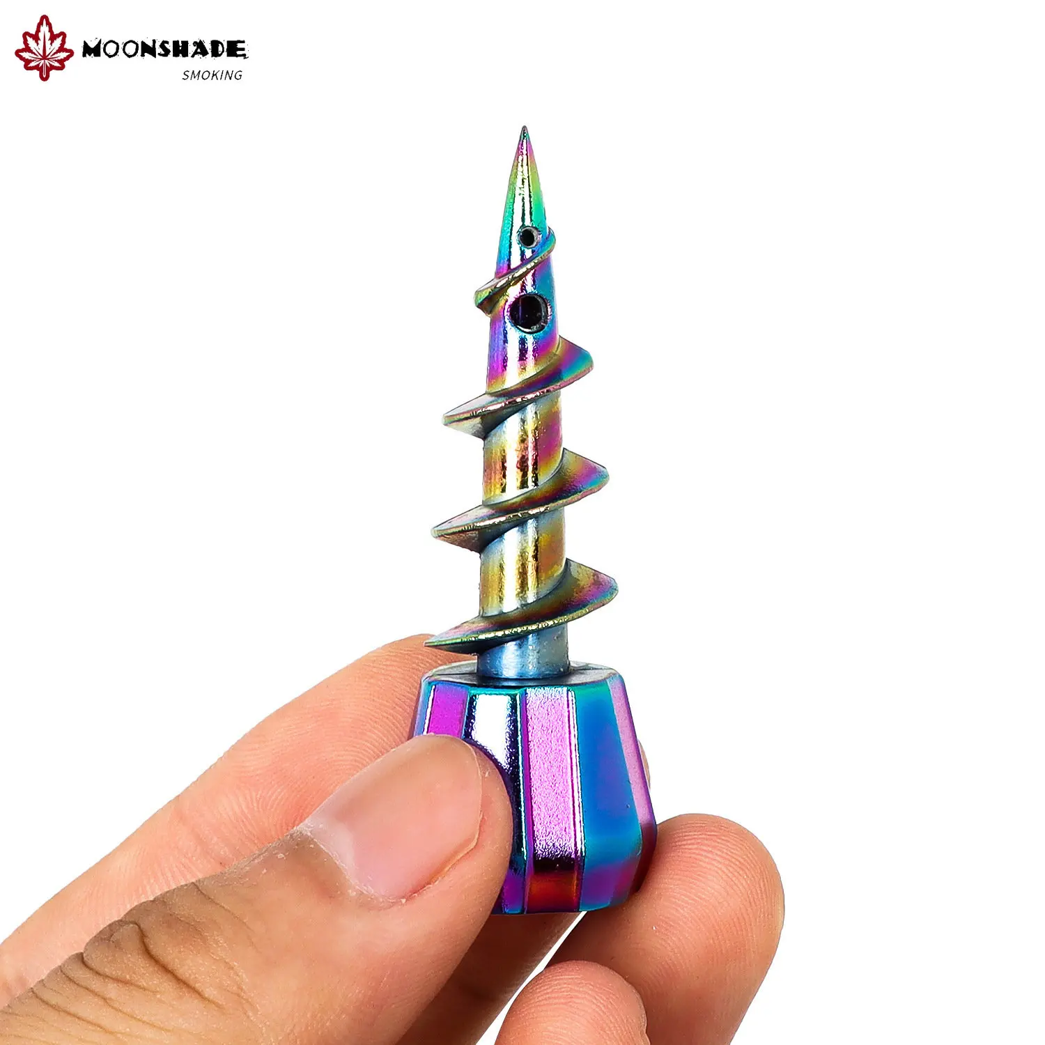 MOONSHADE 23mm Wide Metal Hookah Screw Shaped Water Pipe Head Tobacco Bowl Shisha for Smoking Accessories