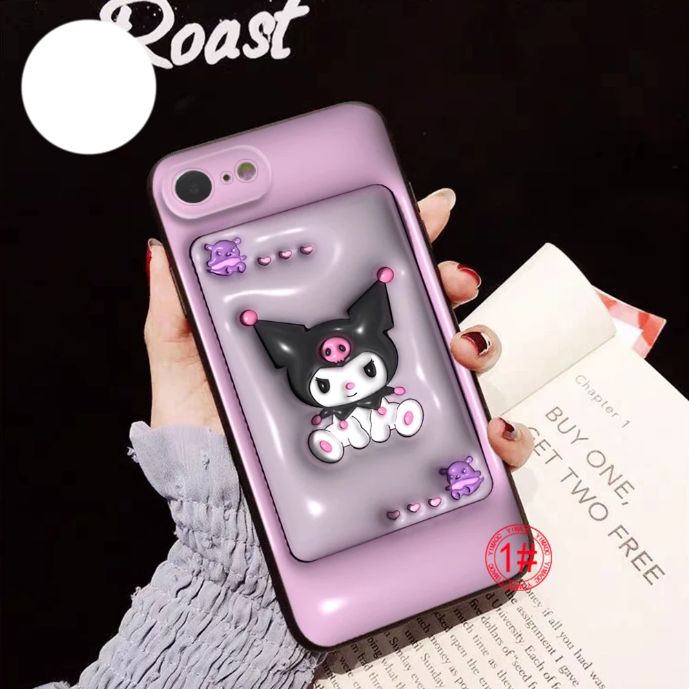 Z83 3D Kuromi Soft Case dla Samsung A13 A20 A30 A20S A21S A22 A30S A31 A32 A33 A42 A50 A50S A51 A52 A53 A71 A73 A81 A91