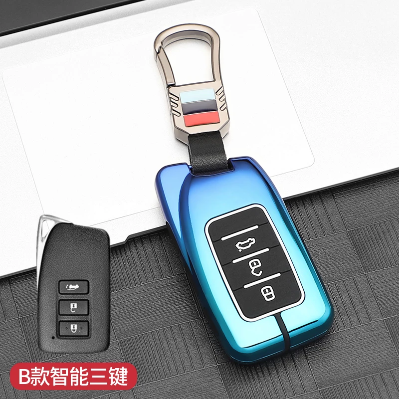 Car Zinc Alloy Fob Key Case Cover Holder For Lexus ES300h ES350 ES200 ES260 LS350 LS500h ES RX LX NX CT GS IS GX Vehicle Parts