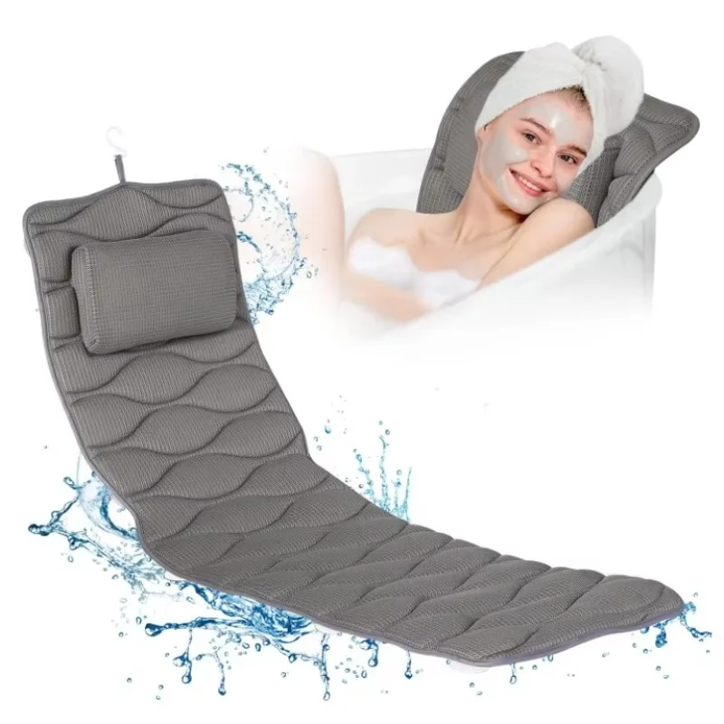 Custom Design Breathable Soft 3d 4d 5d Air Net Quick Drying Full Body Bath Pillow
