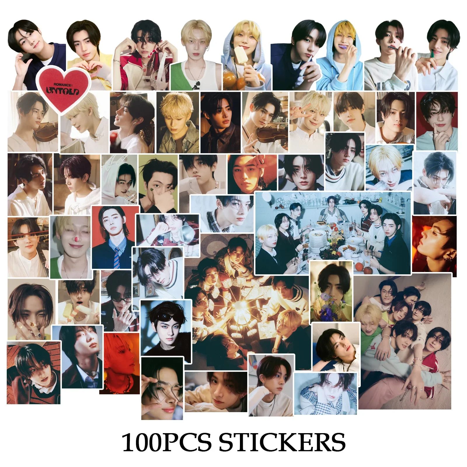 Imagem -06 - Idol Album Sticker: Untold Adesivos Jungwon Jake Sunghoon Boy Decoração Grupo Presentes de Fãs Novo Álbum 100 Pcs