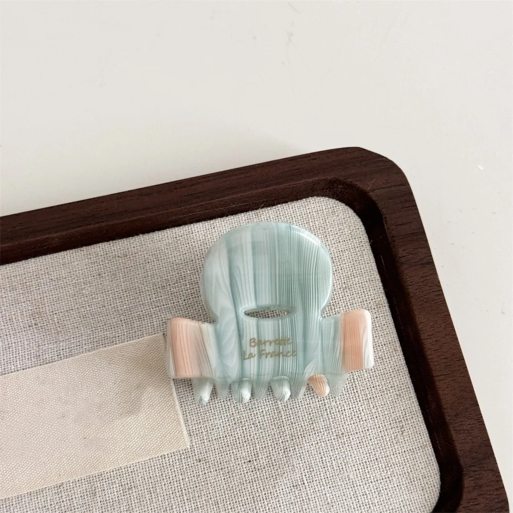 

Trendy Korean Style Acetic Acid Hair Claw Sweet Brown French Shark Clip Acetate High Ponytail Clip Mini Hair Crab Clip Girls