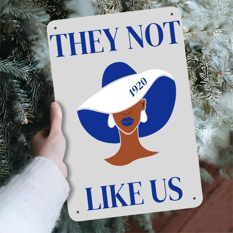 علامة معدنية مسطحة ثنائية الأبعاد، قطعة واحدة من Zeta Phi Beta - مكواة مقاومة للطقس، محفورة مسبقًا لسهولة التعليق، مثالية للشرفة