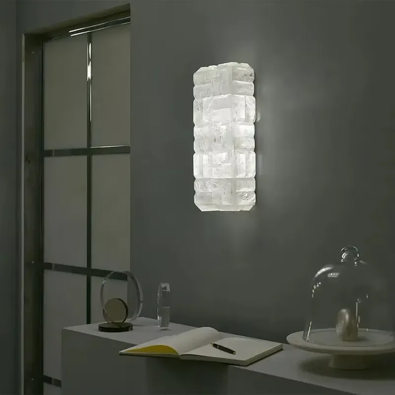 Manufacturer Modern Creative Crystal Steel Square Wall Lights Sconce for Hotel Villa Bedroom Corridor Lighting Wall Lamp