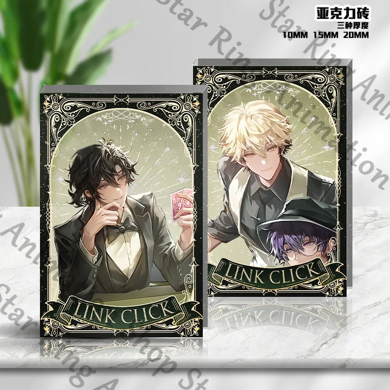 Link Click Lucas Charles Qiao Ling vein Anime Acrylic Brick Standing Board High Transmittance Cospaly Cartoon Decorate Desktop