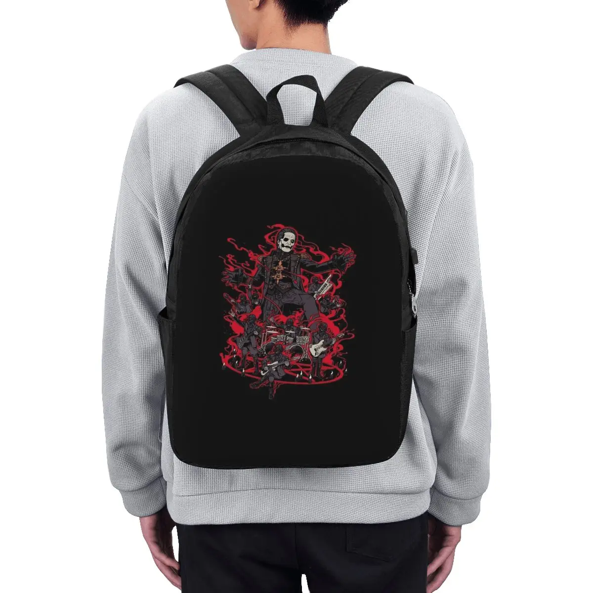

Tobias Forge Ghost Backpack Travel Notebook Bag Computer College Student School Bag Laptop Shoulder Bags for Men Women
