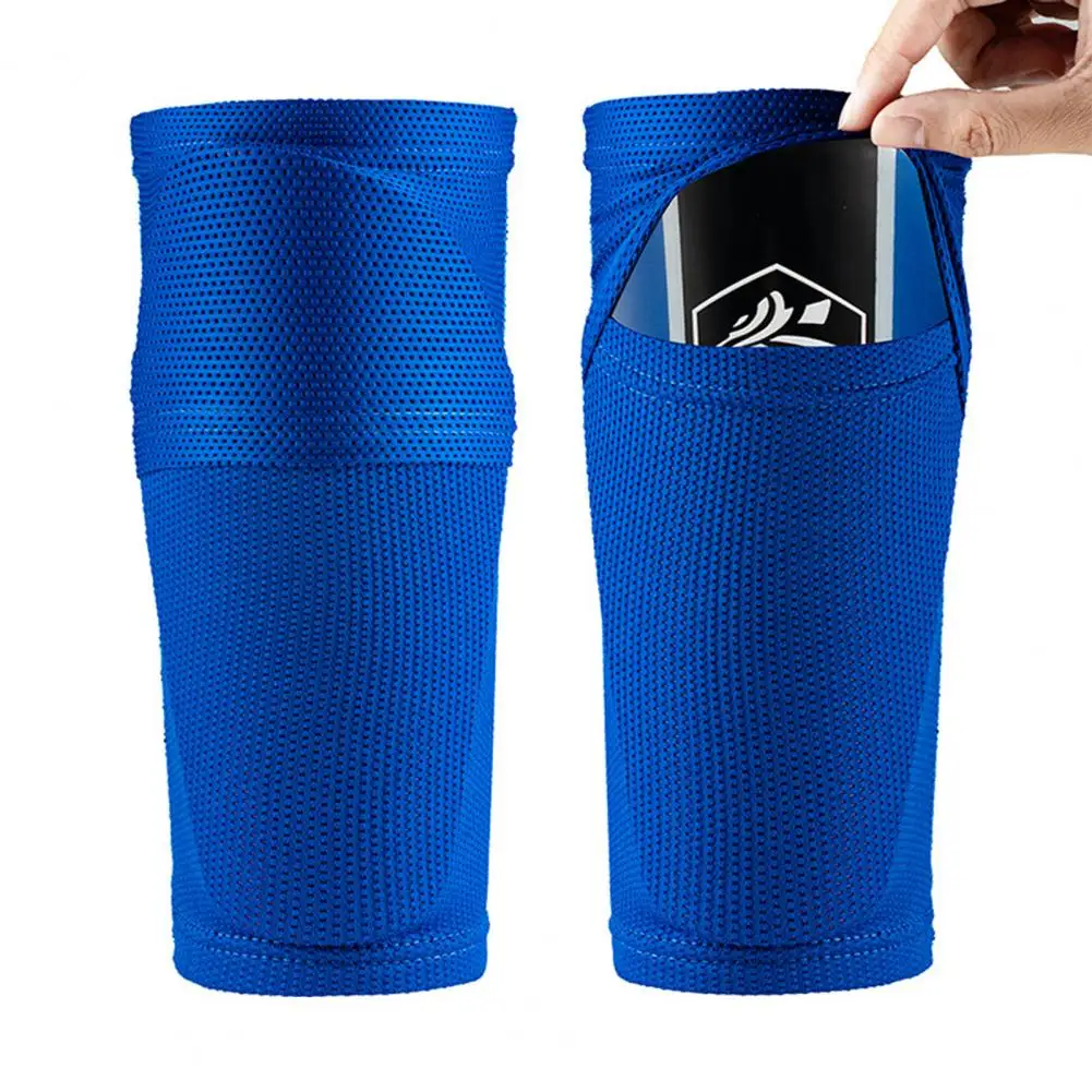 Football Shin Guard Sleeves High Elasticity Soccer Shin Guard Sleeves Slip resistant Impact for Adult Teenager