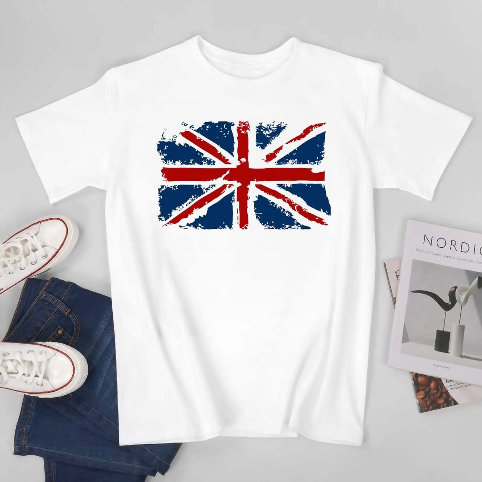 More Design Men Tshirt United Kingdom Flag UK Great Britain Tees T-Shirt O-neck T Shirts Women Boys Clothing 100% Cotton