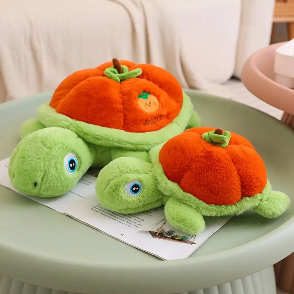 

Novelty Fluffy Persimmon Tortoise Plush Toys Soft Cartoon Turtle Stuffed Doll Collection Cute Turtle Animal Doll Car Decor