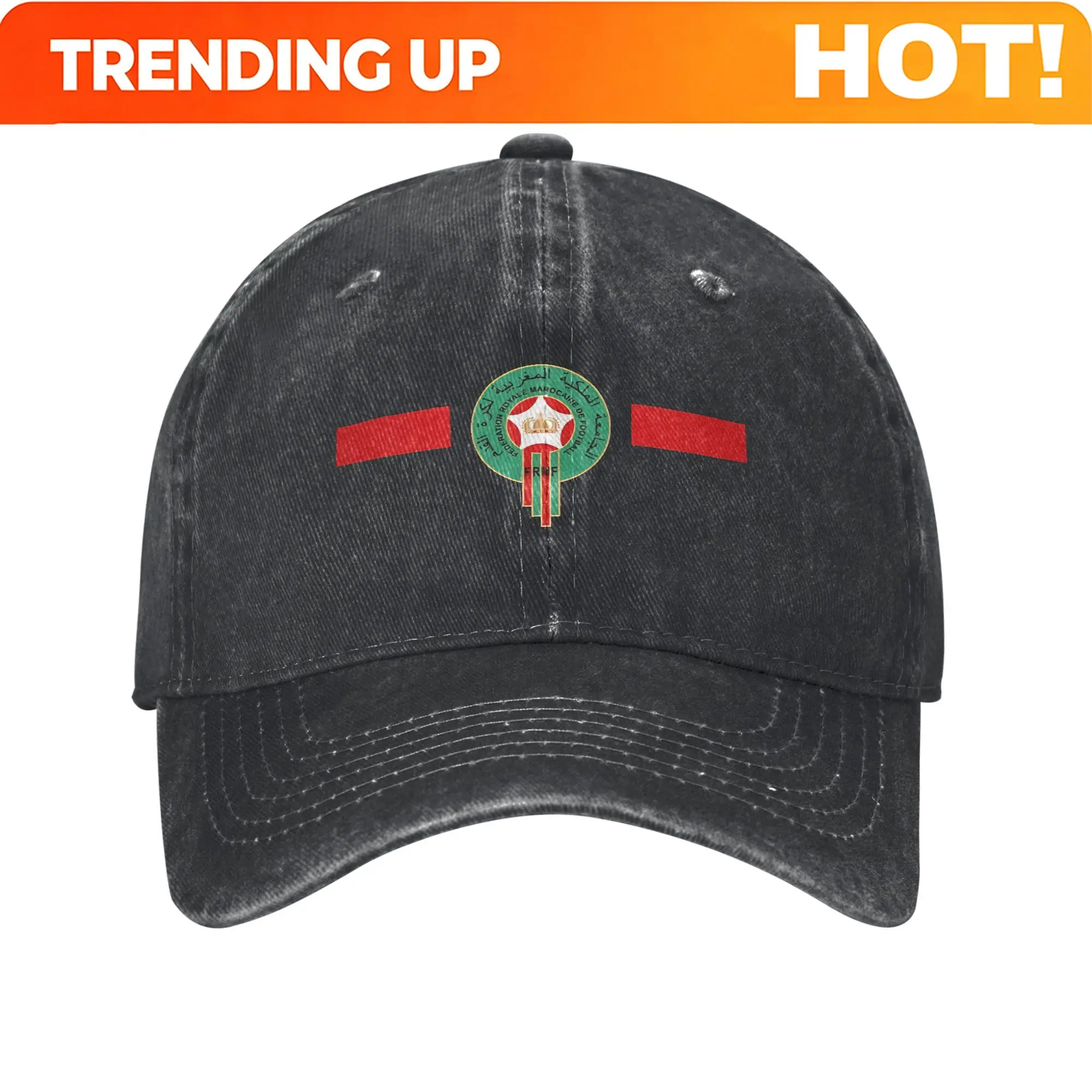 Custom Morocco Maroc المنتخب المغربي Flag Moroccan Merch Baseball Cap Men Women Fashion Caps Hat Adjustable Sun Cap
