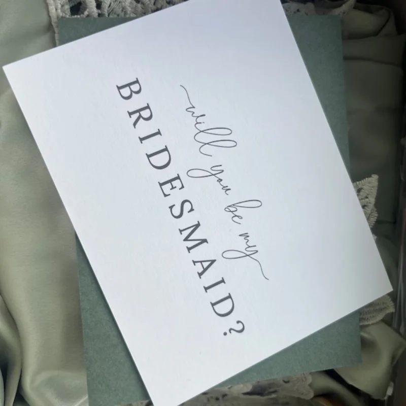 5 Stück „Willst du meine Brautjungfer sein?“-Antragskarte, Brautjungfer-Geschenk, Trauzeugin-Geschenk, Junggesellinnenabschied-Geschenk, Hochzeits-Andenken – Detail 3