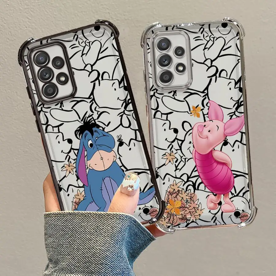Case for Samsung Galaxy A33 A15 A52 A55 A24 A25 A13 A26 A16 A21s A35 A36 Soft Phone Cover Disney Winnie The Pooh
