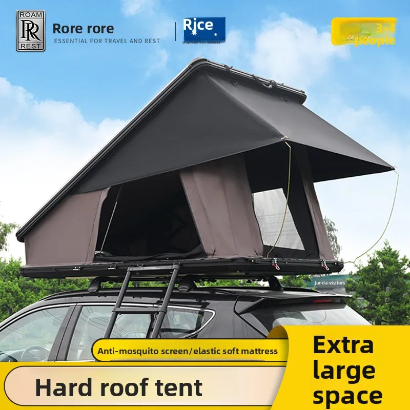 

Car roof tent SUV outdoor automatic hard top folding quick open hard top tent