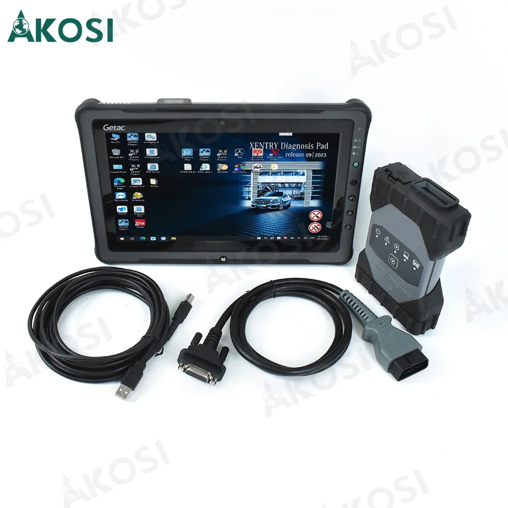 V2024 MB Star OEM C6 DOIP Multiplexer VCI SD Connect XENTRY VCI Diagnosis Tool With Getac F110 tablet