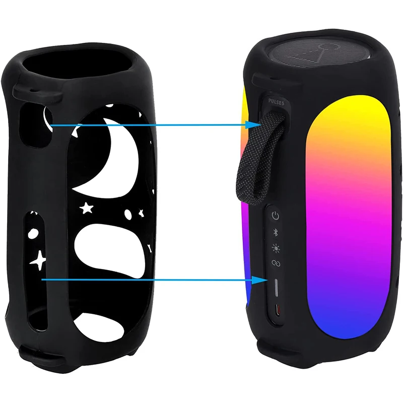 ZOPRORE-funda de silicona para Altavoz Bluetooth JBL Pulse 5, funda protectora para Pulse5 JBL, accesorios para altavoces